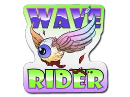 Toxic Wave Rider sticker