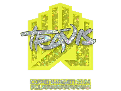TRAVIS (Glitter) | Copenhagen 2024 sticker