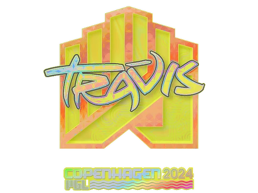 TRAVIS (Holo) | Copenhagen 2024 sticker
