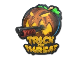 Trick Or Threat sticker