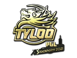Tyloo (Gold) | Stockholm 2021 sticker