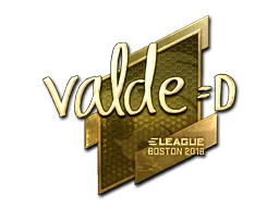 v4lde (Gold) | Boston 2018 sticker