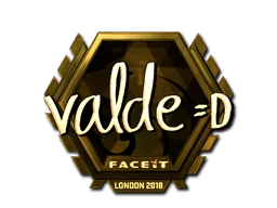 v4lde (Gold) | London 2018 sticker