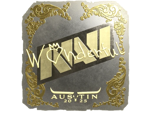 w0nderful (Gold) | Austin 2025 sticker