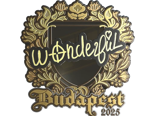 w0nderful (Gold) | Budapest 2025 sticker