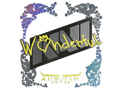 w0nderful (Holo) | Austin 2025 sticker