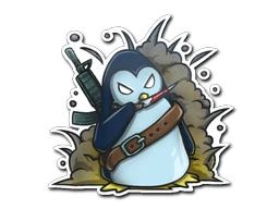 War Penguin sticker