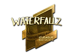 waterfaLLZ (Gold) | Boston 2018 sticker
