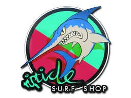 Watermelon Stabbyfish sticker