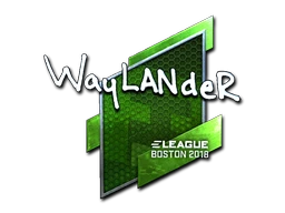 wayLander (Foil) | Boston 2018 sticker