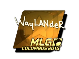 wayLander (Gold) | MLG Columbus 2016 sticker