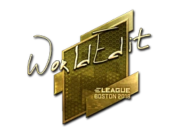 WorldEdit (Gold) | Boston 2018 sticker