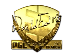 WorldEdit (Gold) | Krakow 2017 sticker