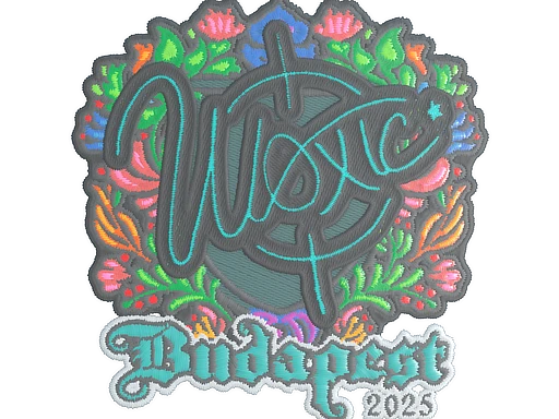 woxic (Embroidered) | Budapest 2025 sticker