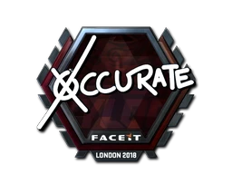 xccurate (Foil) | London 2018 sticker