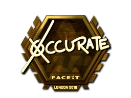 xccurate (Gold) | London 2018 sticker