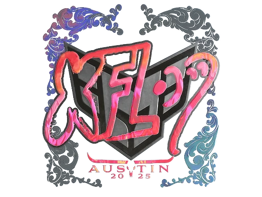 xfl0ud (Holo) | Austin 2025 sticker