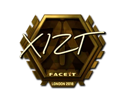 Xizt (Gold) | London 2018 sticker