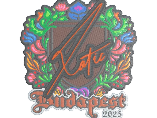 XotiC (Embroidered) | Budapest 2025 sticker