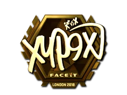 Xyp9x (Gold) | London 2018 sticker