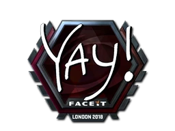 yay (Foil) | London 2018 sticker