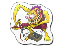 Yellow Bombster sticker