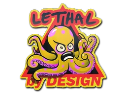 Yellow Lethal sticker