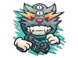 Zap Cat sticker