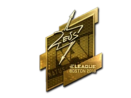 Zeus (Gold) | Boston 2018 sticker
