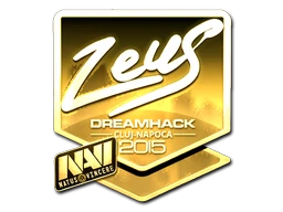 Zeus (Gold) | Cluj-Napoca 2015 sticker