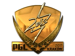 Zeus (Gold) | Krakow 2017 sticker