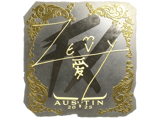 zevy (Gold) | Austin 2025 sticker