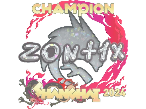 zont1x (Glitter, Champion) | Shanghai 2024 sticker