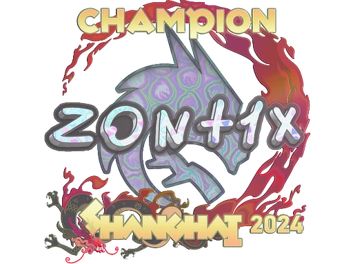 zont1x (Holo, Champion) | Shanghai 2024 sticker