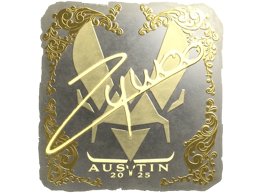 ZywOo (Gold) | Austin 2025 sticker