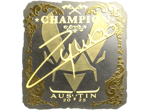 ZywOo (Gold, Champion) | Austin 2025 sticker