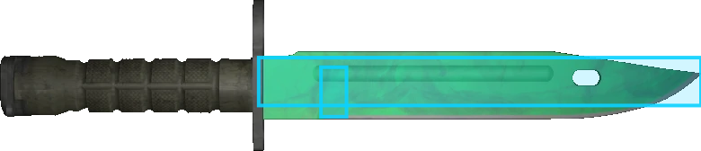 Pattern preview for BAYONET | BAYONET GAMMA DOPPLER EMERALD