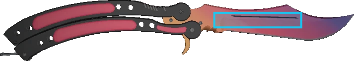 Pattern preview for BUTTERFLY | BUTTERFLY KNIFE FADE