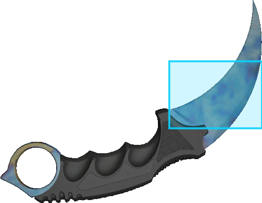 Pattern preview for KARAMBIT | KARAMBIT CASE HARDENED