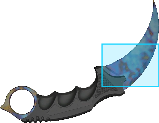 Pattern preview for KARAMBIT | KARAMBIT CASE HARDENED