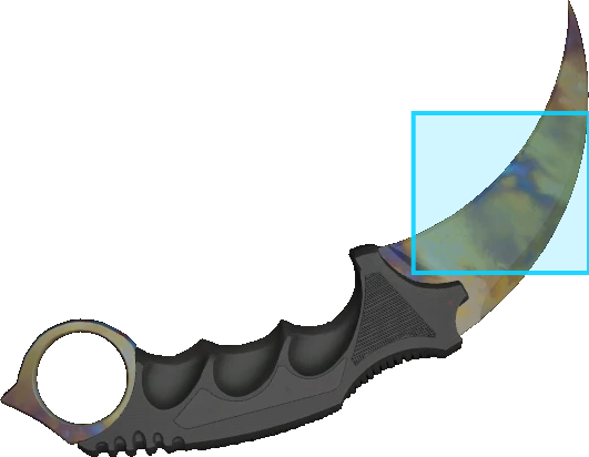 Pattern preview for KARAMBIT | KARAMBIT CASE HARDENED