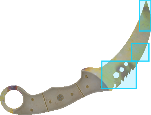 Pattern preview for TALON | TALON KNIFE CASE HARDENED