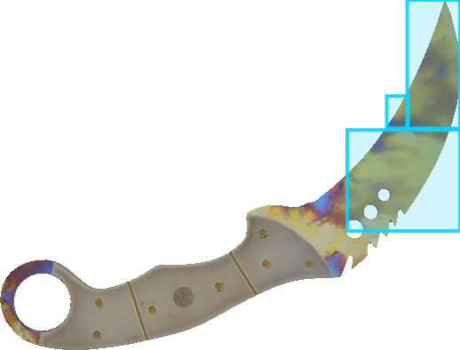 Pattern preview for TALON | TALON KNIFE CASE HARDENED