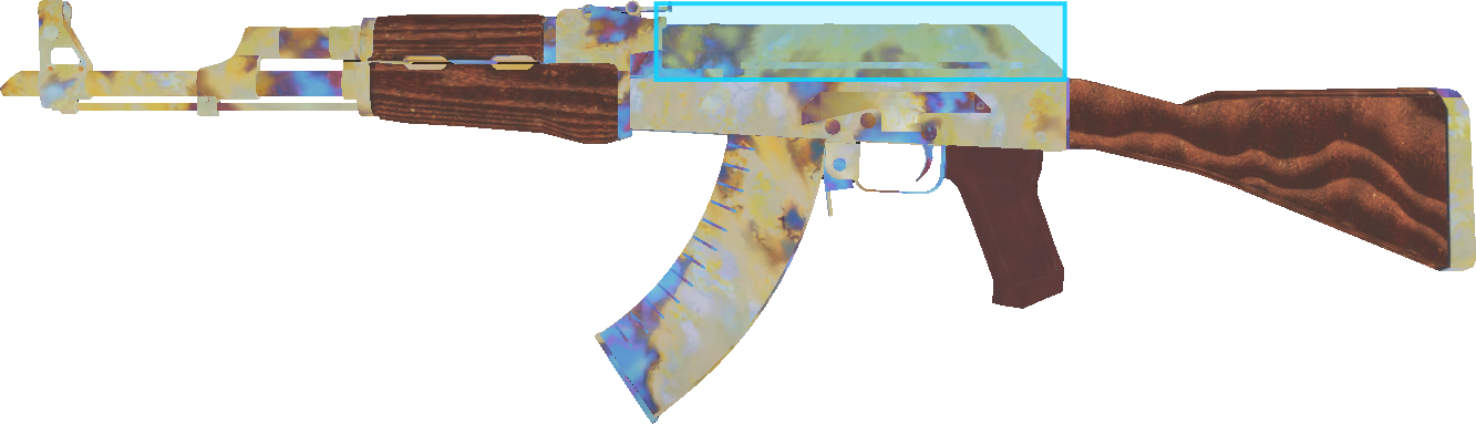 Pattern preview for AK-47 | AK-47 CASE HARDENED