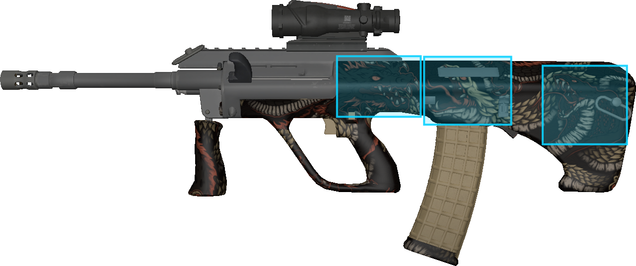 Pattern preview for AUG | AUG SNAKE PIT