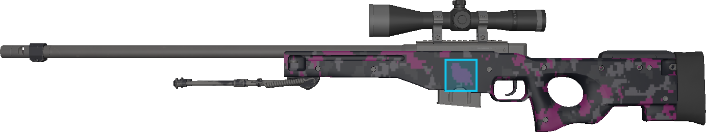 Pattern preview for AWP | AWP PINK DDPAT