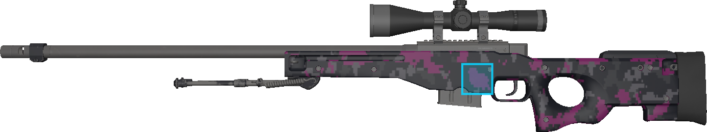 Pattern preview for AWP | AWP PINK DDPAT