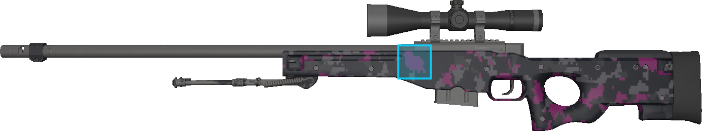 Pattern preview for AWP | AWP PINK DDPAT