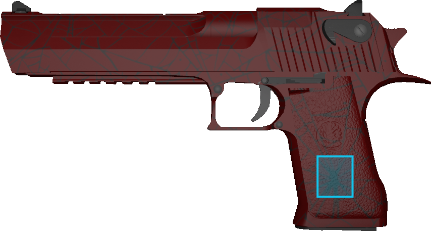 Pattern preview for DESERT EAGLE | DESERT EAGLE CRIMSON WEB