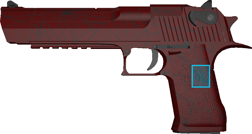 Pattern preview for DESERT EAGLE | DESERT EAGLE CRIMSON WEB